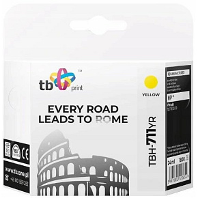 Ink. kazeta TB kompat. s HP TBH-711YR YE Ink. kazeta TB kompat. s HP TBH-711YR YE