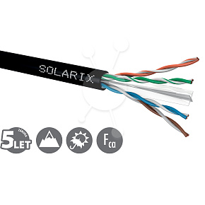 Inštalačný kábel Solarix CAT6 UTP PE Fca vonkajší 500m/cievka SXKD-6-UTP-PE Inštalačný kábel Solarix CAT6 UTP PE Fca vonkajší 500m/cievka SXKD-6-UTP-PE