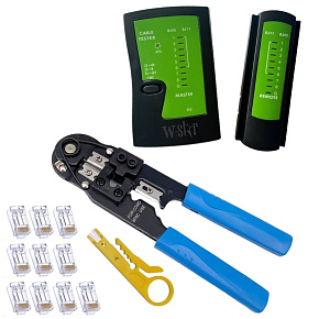 W-Star Sada náradia pre sitárov WS140 tester RJ45, kliešte RJ45, stripovač, 10x RJ45 W-Star Sada náradia pre sitárov WS140 tester RJ45, kliešte RJ45, stripovač, 10x RJ45