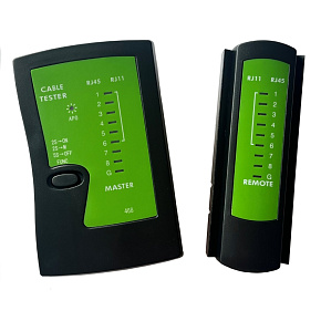 W-star Tester káblov UTP WS468EC RJ45 RJ11 indikácia LED diódami čierna W-star Tester káblov UTP WS468EC RJ45 RJ11 indikácia LED diódami čierna