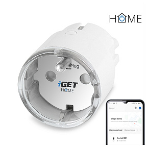 iGET HOME Power 1 - WiFi múdra zásuvka 230V, samostatná, meranie spotreby, 3680W, 16 A iGET HOME Power 1 - WiFi múdra zásuvka 230V, samostatná, meranie spotreby, 3680W, 16 A