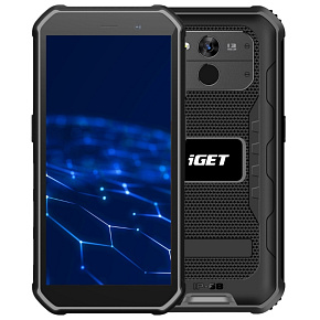 iGET T1 6 + 128 Black - odolný mobilný telefón iGET T1 6 + 128 Black - odolný mobilný telefón