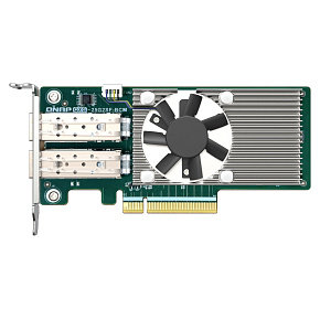 QNAP QXG-25G2SF-BCM Dual port na 25GbE Network adaptér; 2 x SFP28; Broadcom 57504 controller QNAP QXG-25G2SF-BCM Dual port na 25GbE Network adaptér; 2 x SFP28; Broadcom 57504 controller