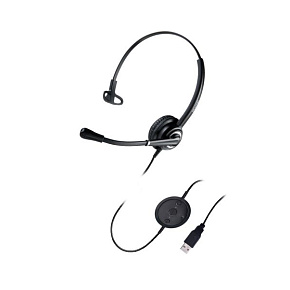 WELL Mairdi MRD-612 USB, náhlavka, jednoušna WELL Mairdi MRD-612 USB, náhlavka, jednoušna