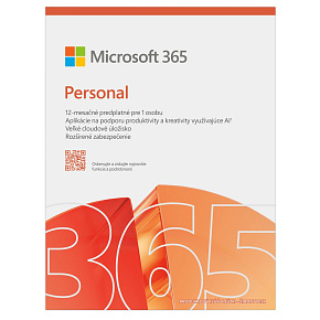 Microsoft 365 Personal FY25H2 Mac/Win, 1 rok, SK Microsoft 365 Personal FY25H2 Mac/Win, 1 rok, SK