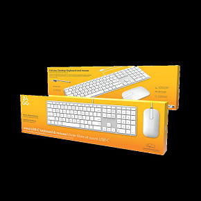 Wired USB-C Keyboard & Mouse Apple Silver UK Wired USB-C Keyboard & Mouse Apple Silver UK