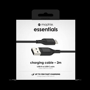 Univerzálny kábel USB-A/USB-C 2m čierny Univerzálny kábel USB-A/USB-C 2m čierny