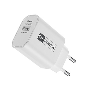 Dual GaN Charger 30W - 1 USB-C/1 USB-A PD/PPS/QC Dual GaN Charger 30W - 1 USB-C/1 USB-A PD/PPS/QC