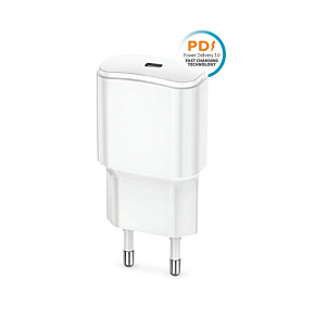 Rýchlonabíjačka do siete Forever TC-01 PD 1x USB-C 20W biela Rýchlonabíjačka do siete Forever TC-01 PD 1x USB-C 20W biela
