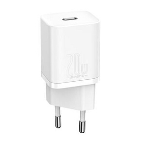 Baseus CCSUP-B02 Super Si Quick Nabíjačka USB-C 20W White Baseus CCSUP-B02 Super Si Quick Nabíjačka USB-C 20W White
