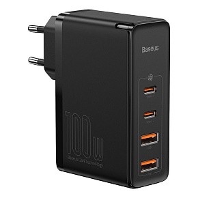 Baseus CCGAN2P-L01 GaN2 Pro Quick Nabíjačka 2xUSB + 2xUSB-C 100W Black Baseus CCGAN2P-L01 GaN2 Pro Quick Nabíjačka 2xUSB + 2xUSB-C 100W Black