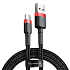 Baseus dátový kábel Cafule USB-C 2m 2A červeno-čierny