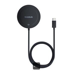 Baseus bezdrôtová nabíjacia magnetická podložka Simple Mini4 Qi2 15W čierna Baseus bezdrôtová nabíjacia magnetická podložka Simple Mini4 Qi2 15W čierna