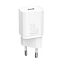Baseus rýchlonabíjačka do siete Super Si USB-C PD QC 30W biela