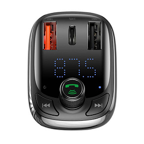 Baseus Bluetooth FM Transmiter S13 T-shaped čierny Baseus Bluetooth FM Transmiter S13 T-shaped čierny