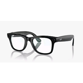 Meta Ray-Ban Gen1 Wayfarer, Shiny Black, Clear (Large) Meta Ray-Ban Gen1 Wayfarer, Shiny Black, Clear (Large)