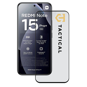 Tactical Glass Shield 5D sklo pre Xiaomi Redmi Note 15 Pro+ 4G/5G Black Tactical Glass Shield 5D sklo pre Xiaomi Redmi Note 15 Pro+ 4G/5G Black