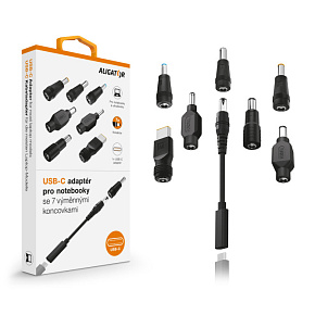 Aligator univerz USB-C adaptér pre ntb 7 konektorov Aligator univerz USB-C adaptér pre ntb 7 konektorov
