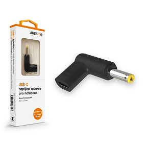 Aligator USB-C napájacia redukcia 4.8*1.7mm pre notebooky Asus/Compaq/HP Aligator USB-C napájacia redukcia 4.8*1.7mm pre notebooky Asus/Compaq/HP