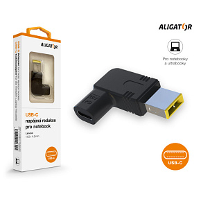 Aligator USB-C napájacia redukcia 11 x 4,5 mm pre notebooky Lenovo Aligator USB-C napájacia redukcia 11 x 4,5 mm pre notebooky Lenovo