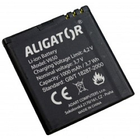 Aligator batéria V650, Li-Ion 1000 mAh Aligator batéria V650, Li-Ion 1000 mAh