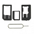 ALIGATOR Adaptér pre nano a microSIM karty + ihla