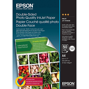 Double-Sided Photo Quality Inkjet Paper,A4,50 sheets Double-Sided Photo Quality Inkjet Paper,A4,50 sheets