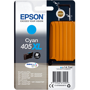 Epson Singlepack Cyan 405XL DURABrite Ultra Ink Epson Singlepack Cyan 405XL DURABrite Ultra Ink