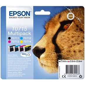 Epson Multipack 4-colours T0715 DURABrite UltraInk Epson Multipack 4-colours T0715 DURABrite UltraInk
