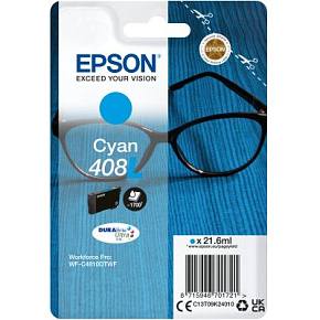 EPSON Singlepack Cyan 408L DURABrite Ultra Ink EPSON Singlepack Cyan 408L DURABrite Ultra Ink