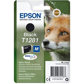 Epson Singlepack Black T1281 DURABrite Ultra Ink Epson Singlepack Black T1281 DURABrite Ultra Ink