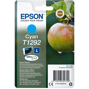 Epson Singlepack Cyan T1292 DURABrite Ultra Ink Epson Singlepack Cyan T1292 DURABrite Ultra Ink