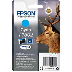 Epson Singlepack Cyan T1302 DURABrite Ultra Ink Epson Singlepack Cyan T1302 DURABrite Ultra Ink