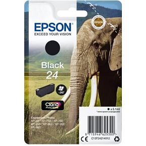 Epson Singlepack Black 24 Claria Photo HD Ink Epson Singlepack Black 24 Claria Photo HD Ink