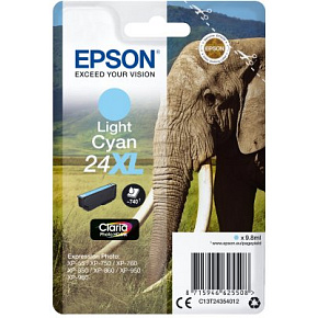 Epson Singlepack Light Cyan 24XL Claria Photo Ink Epson Singlepack Light Cyan 24XL Claria Photo Ink