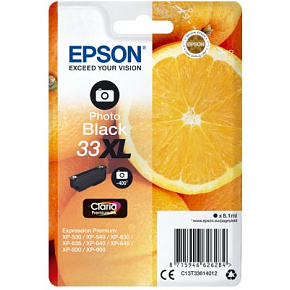 Epson Singlepack Photo Black 33XL Claria Prem. Ink Epson Singlepack Photo Black 33XL Claria Prem. Ink