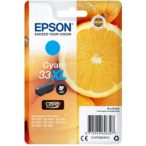Epson Singlepack Cyan 33XL Claria Premium Ink Epson Singlepack Cyan 33XL Claria Premium Ink