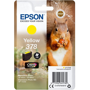 EPSON Singlepack Yellow 378 Claria Photo HD ink EPSON Singlepack Yellow 378 Claria Photo HD ink