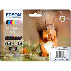 Epson Multipack 6-colours 378 Claria Photo HD Ink Epson Multipack 6-colours 378 Claria Photo HD Ink