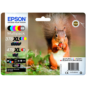 Epson Multipack 6 colours 478XL Claria Photo HD Epson Multipack 6 colours 478XL Claria Photo HD