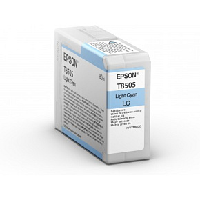 Epson Singlepack Photo Light Cyan T850500 UltraChrome HD ink 80ml Epson Singlepack Photo Light Cyan T850500 UltraChrome HD ink 80ml