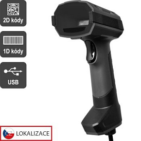 Virtuos HT-857 - CCD 2D priemyselná čítačka, USB, tmavo šedá Virtuos HT-857 - CCD 2D priemyselná čítačka, USB, tmavo šedá