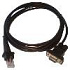 Kábel RS232 pre CCD čítačky 1000/1500, DC jack, čierny