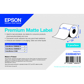 Premium Matte Label Cont.R, 102mm x 60m Premium Matte Label Cont.R, 102mm x 60m