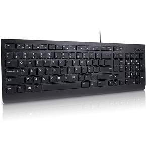 Lenovo Essential/Drôtová USB/ CZ- SK layout/Čierna Lenovo Essential/Drôtová USB/ CZ- SK layout/Čierna