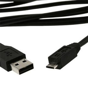 USB Kábel A Male/Micro B Male 2.0 Black HQ 1,8m USB Kábel A Male/Micro B Male 2.0 Black HQ 1,8m