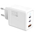 TB Touch 65W GaN Power Adapter, 2x USB C + USB A