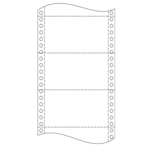 Tabelačný papier 25 x 04" (1+1) NCR