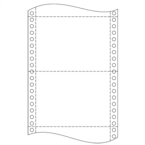 Tabelačný papier 25 x 06" (1+1) NCR