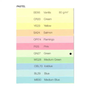 Farebný papier PASTEL A4-80g - GN27 zelená
